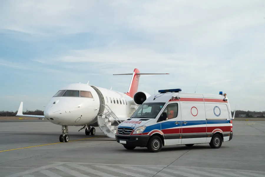 Bombardier Challenger 650 heavy jet on the tarmac